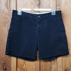 Dockers Casual Cotton Mid Rise Midi Shorts, Size 4, Black